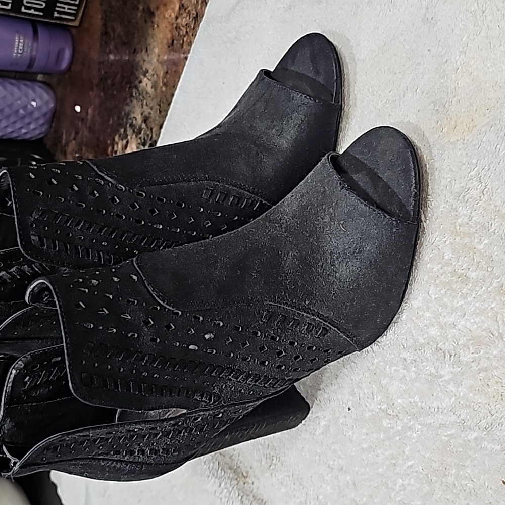 Black Booties Open Toe - image 2